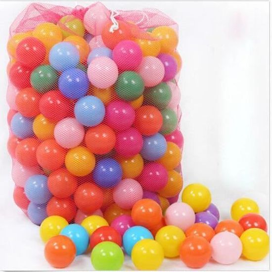 Mcottage Lot de 50 Boules colorées en Plastique Souple pour bébé et Enfant