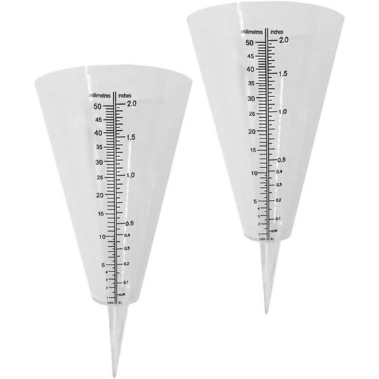 Pluviomètre Décoratif Windyday - Verre Et Acier Inoxydable 42cm | Forme Cœur Pour Jardin Tendance