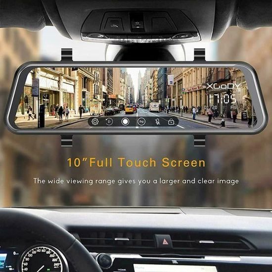 10 pouces Enregistreur vidéo Full HD Mirror Cam Dash Rétroviseur 1080p Enregistreur DVR Enregistreur de conduite LIA21961