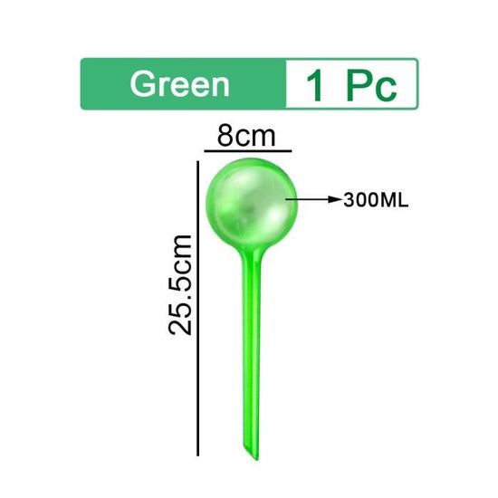 10 Bulbes D'arrosage Automatique Pour Plantes - Réservoir Eau 5 Cm - Intérieur Et Extérieur - Vert/transparent