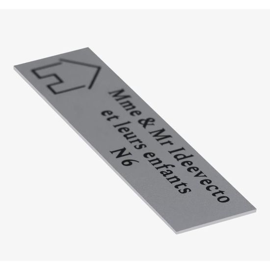 Plaque Boîte Aux Lettres Avec Chiffre – Personnalisable