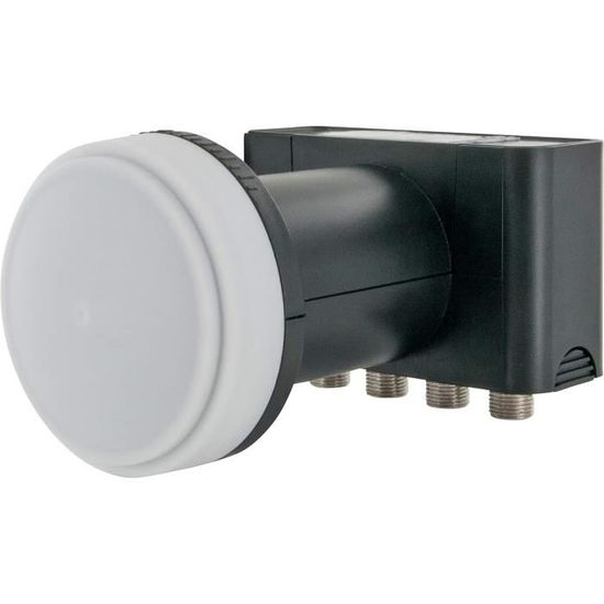 Maclean MCTV-254 Premium Quad LNB – 0,3 DB Ruis, Waterdicht, Voor 4 Ontvangers, Full HD En 3D