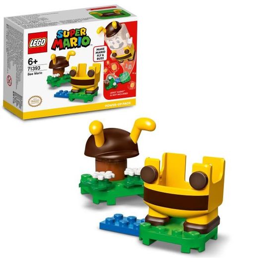 Jeu de construction LEGO® Super Mario™ Pack de Puissance Mario Abeille 71393 - Costume interactif pour enfant