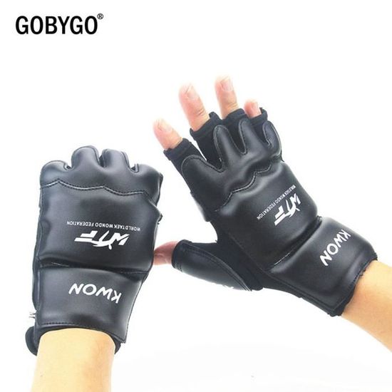Gants de boxe pour sac de frappe, MMA, Muay Thai, gants d'entraînement pour enfants et adultes (rouge, 397 g