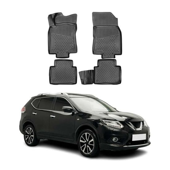 Tapis De Sol Nissan X-Trail IV T33 2021-2025 E-Power - 4 Pièces TPE Noir - Sur Mesure étanche