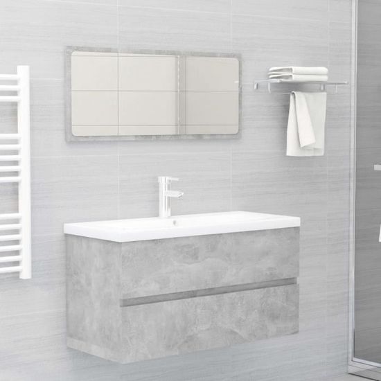 636•NEUF•Ensemble de meubles de salle de bain Salle de Bain Complete"Elégant"Armoire d'évier+ étagère|Ensemble de meubles de salle d