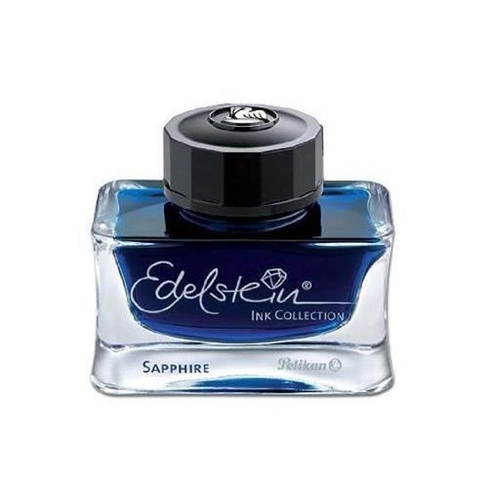 Encre "Edelstein Ink Sapphire" en verre, 50 ml