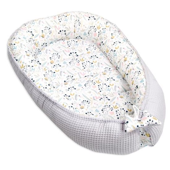 PIMKO Lit bébé 2 côtés bébé Cocon Baby Nest nourrissons coussin pour lit pour nouveau-né Nid de bébé en 100 % coton Créatif