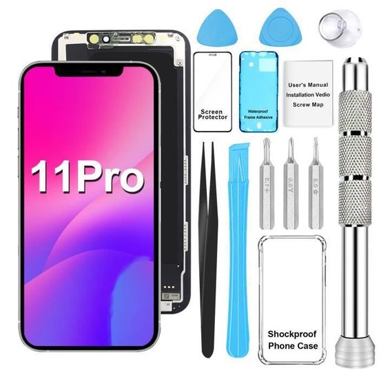Joint D'Étanchéité Noir Pour Écran IPhone 11 Pro - Réf. A2160/A2217/A2215 - Neuf