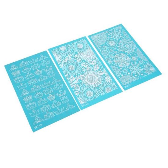 Pochoir Sérigraphie Calligraphie Arabe - 10x12,7 Cm, Réutilisable, Pour Argile Polymère, Céramique, Bijoux