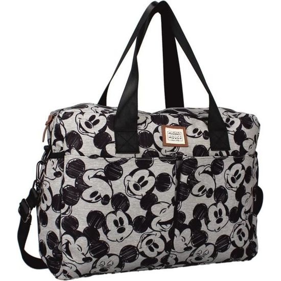 Sac a Langer avec Poches Laterales Tapis a Langer Mickey Mouse Gris Disney Cdiscount Puericulture Eveil bebe
