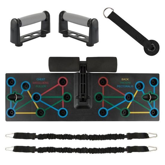 Planche De Pompes Avec Compteur LED - ABS Renforcé, 4 Zones D'entraînement, Charge Max 300 Kg, Pliable