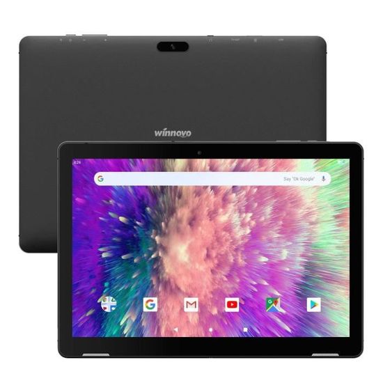 Tablette Tactile 10.1 Pouces-Winnovo T10-Android 9.0-3 Go RAM-32 Go Stockage-Écran HD IPS-Double Haut Parleur-GPS-HDMI-WiFI-BT-Noir