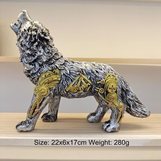 Buste De Loup Blanc - Figurine Résine - Statue P881.718 - NEUVE