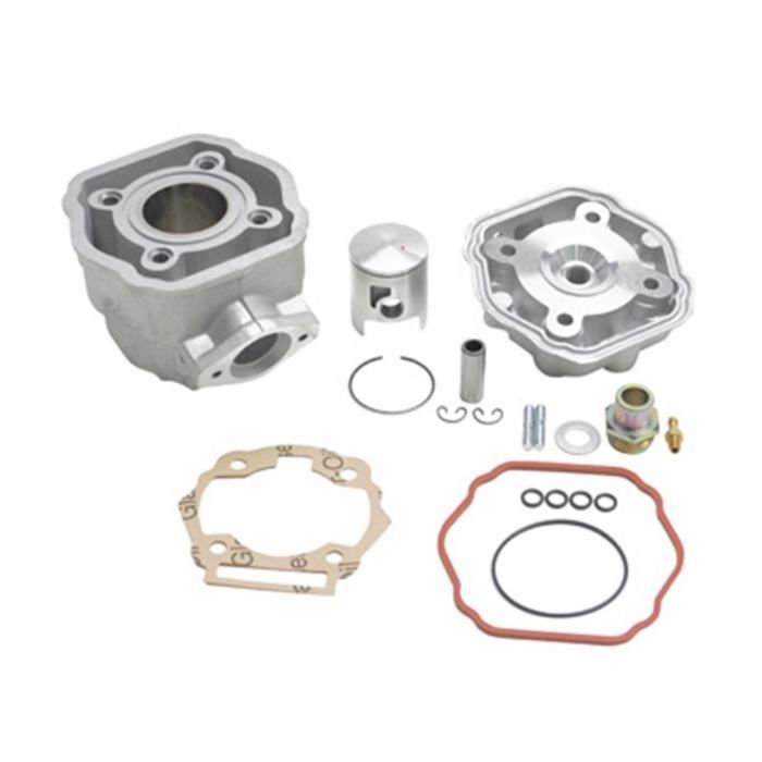 HAUT MOTEUR 50 A BOITE ADAPTABLE DERBI 50 SENDA 2006>, GPR 2006>-GILERA 50 SMT 2006>, RCR 2006> (MOTEUR PIAGGIO EURO 3) -ALU