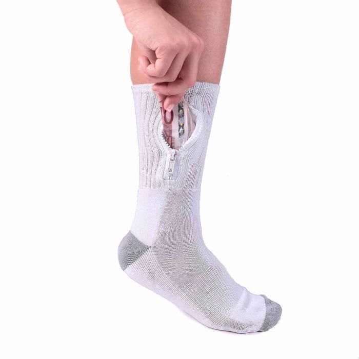 Chaussettes porte-monnaie