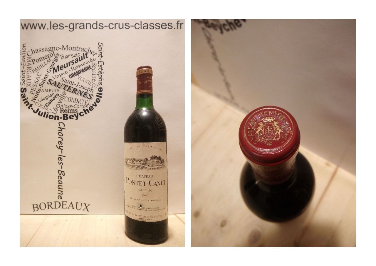 Château Pontet Canet 1986 - Pauillac - 5ème Grand Cru Classé - 1 x 75 cl - Rouge