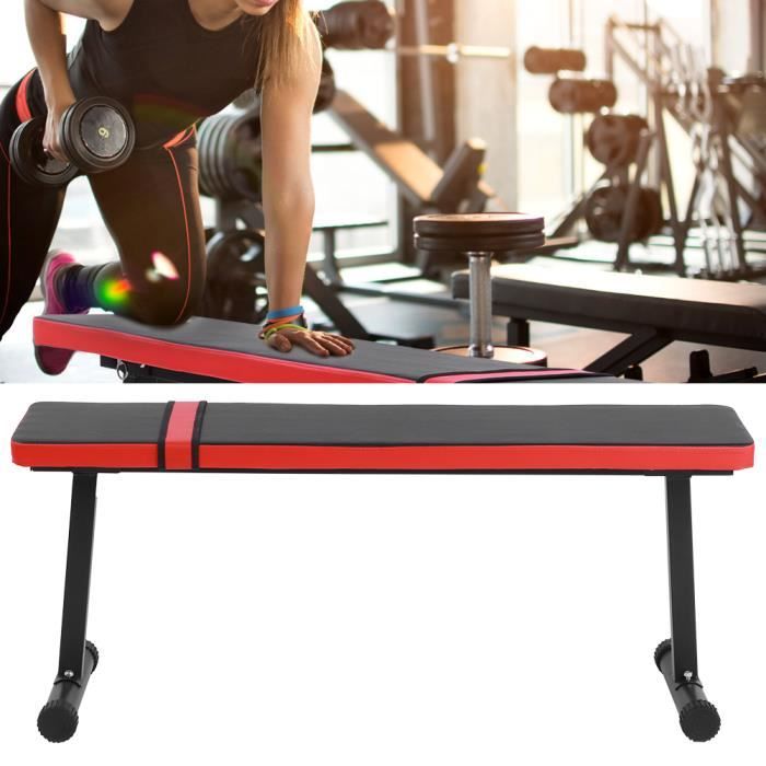 Tabouret Plat de Fitness d'Haltérophilie Haltère de Haute Qualité Équipement Structure Lourde - BANC DE MUSCULATION -WAN
