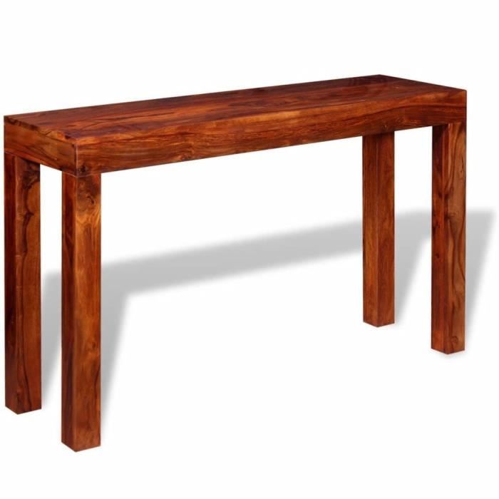 Magnifique Table console Bois de sheesham massif 120 x 35 x 75 cm