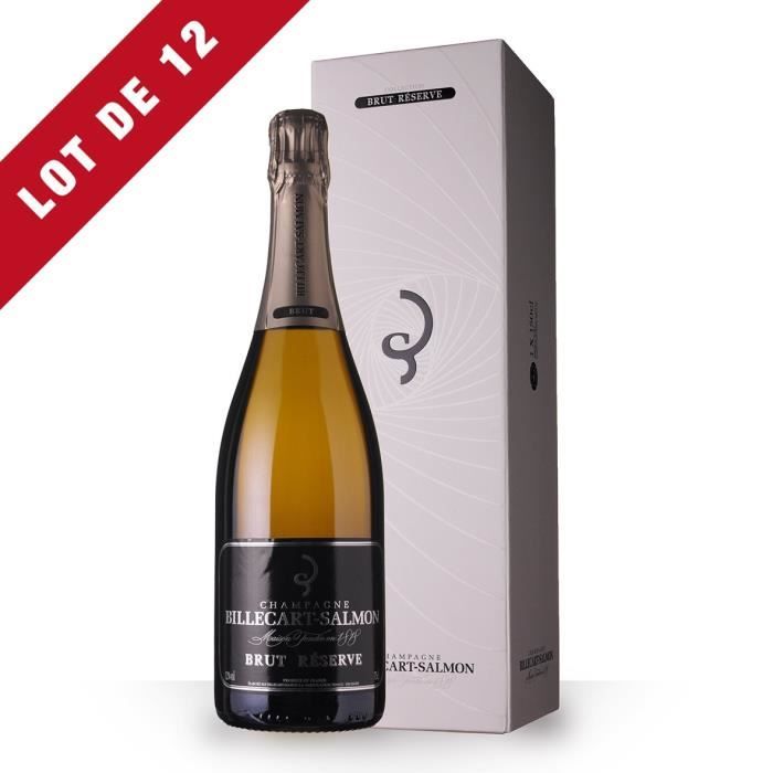 12X Billecart-Salmon Brut 75cl - Etui - Champagne