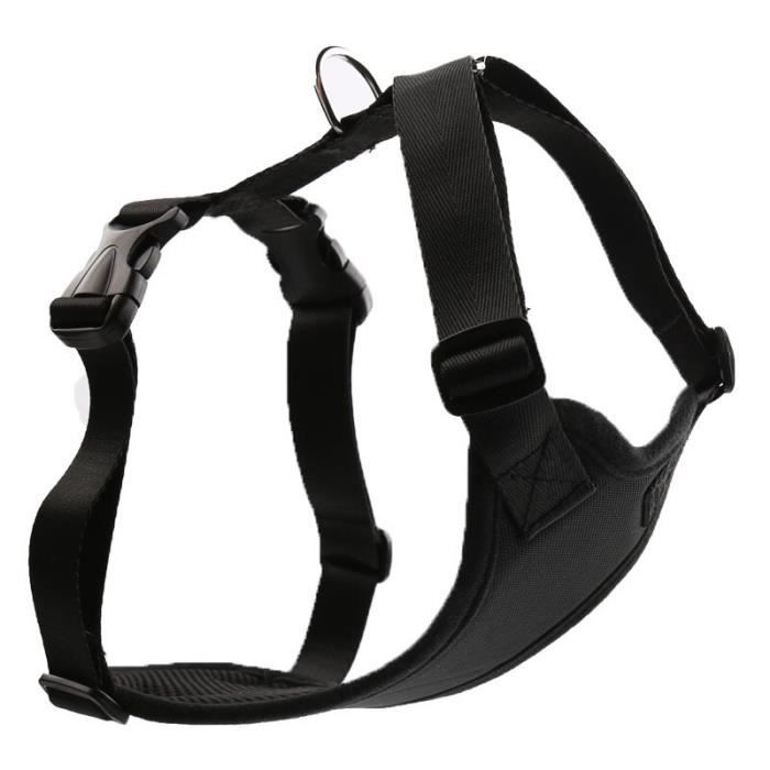 Harnais pour animaux de compagnie 10 -~ 30- - Laisse, harnais de chien, ceinture - Modèle: Black 50-68 cm Neck width - HOCWMJA27000