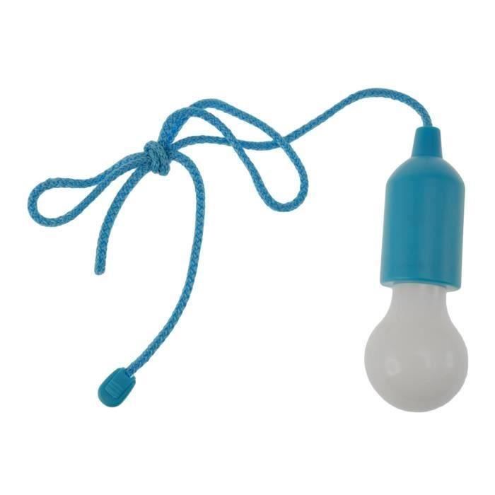 Incidence Paris 17493 Lampe nomade Ampoule Clic LED Bleu ABS et PVC D5,5 x H16 cm LIK1881