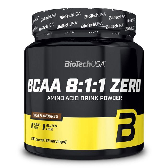 BCAA 8.1.1 ZERO 250gr BiotechUSA 0,000000 Cola