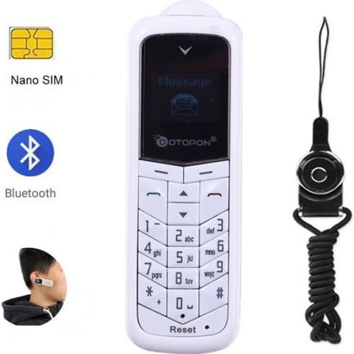 Nouveau YamaYahoo GTSTAR mini BM50 blanc téléphone portable mobile Sans Fil bluetooth casque dialer stéréo mini casque poche télé...