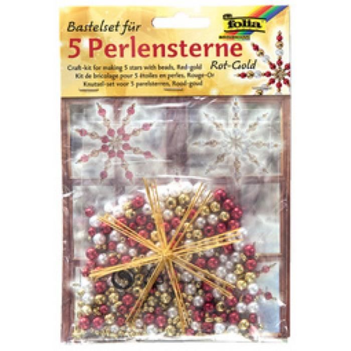 folia Kit d''toiles en perles, 340 piŠces, rouge 0,000000 Noir