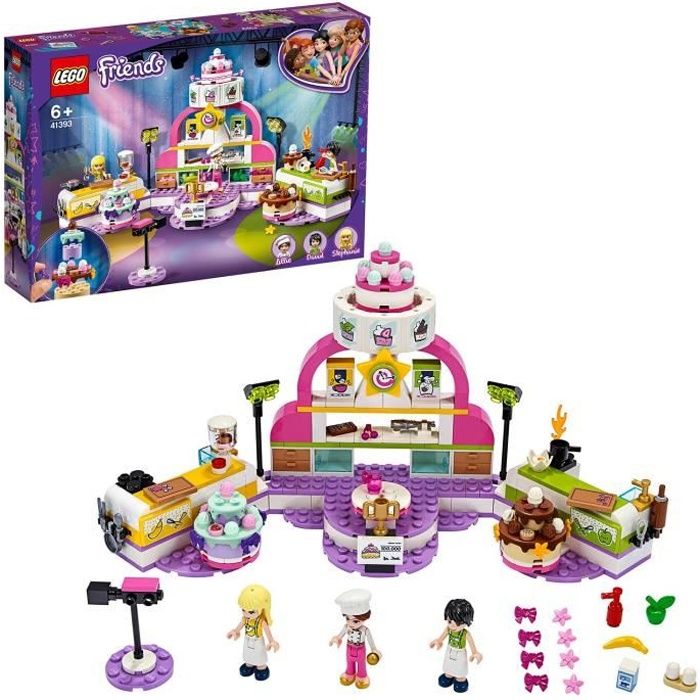 LEGO® Friends 41393 Le Concours de Pâtisserie avec Mini Poupée Stéphanie, Jouet pour Filles et Garçons de 6 ans et +