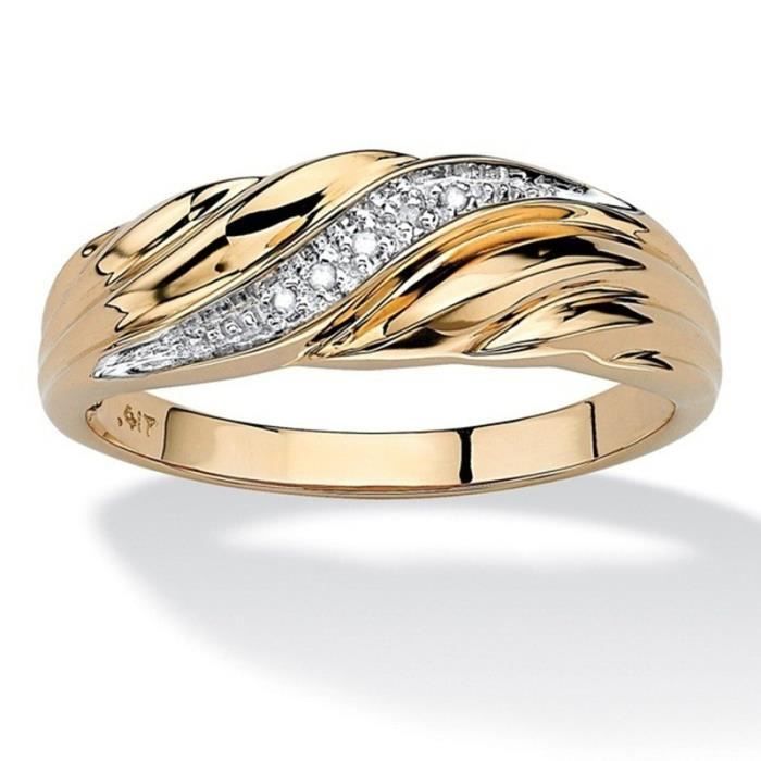 Diamant Tordu Hommes Et Femmes Anneaux De Mariage À La Mode 925 Argent Couple Anneaux