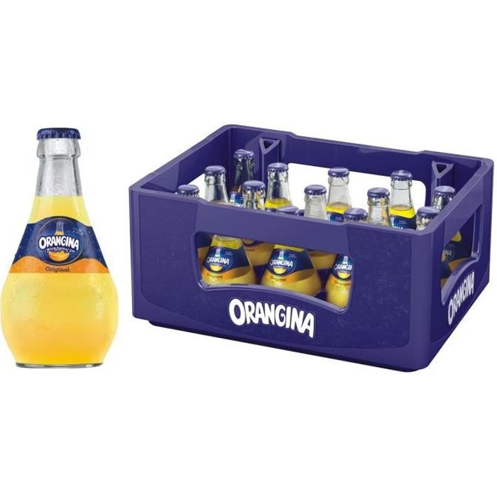 Orangina Limonade bouteille en verre de 15x0,25l d'origine en cas d'origine