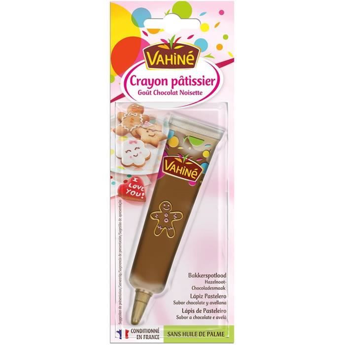 Cafe Moulu - LOT DE 4 - VAHINE : Crayon pâtisser gôut chocolat noisette 23 g