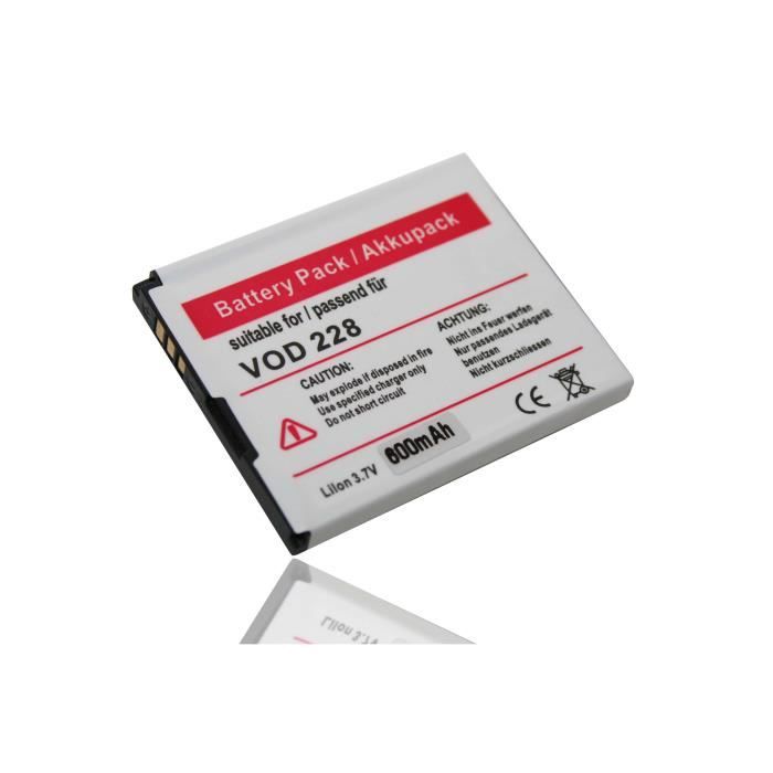 Batterie Li-Ion pour smartphone VODAFONE VF227, VF228, VF 227, ZTE F280, F285, F228, A933, A711, remplace le modèle Li3707T42P3h4…