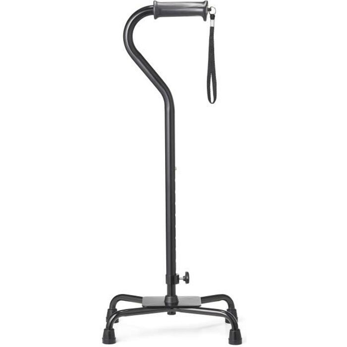VITILITY - Canne de marche 4 pieds Quadro Large