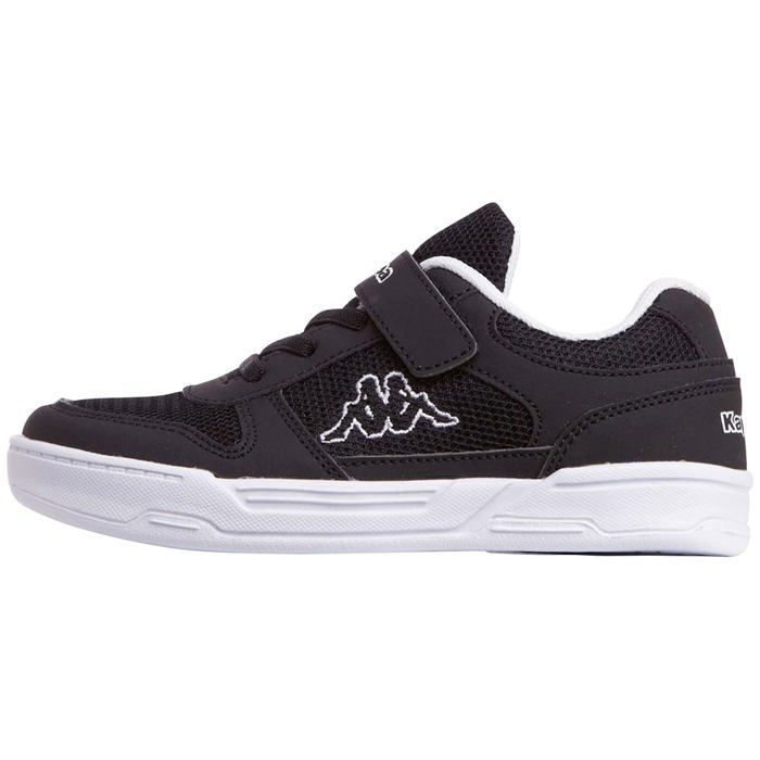 Kappa Kappa Dalton Kids 260779K - Sneakers basses enfant mixte noir fermeture scratch