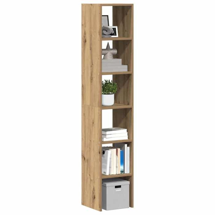 vidaXL Bibliothèques 2 pcs empilable chêne artisanal bois dingénierie étagère étagère à livres support de livre armoire 858820