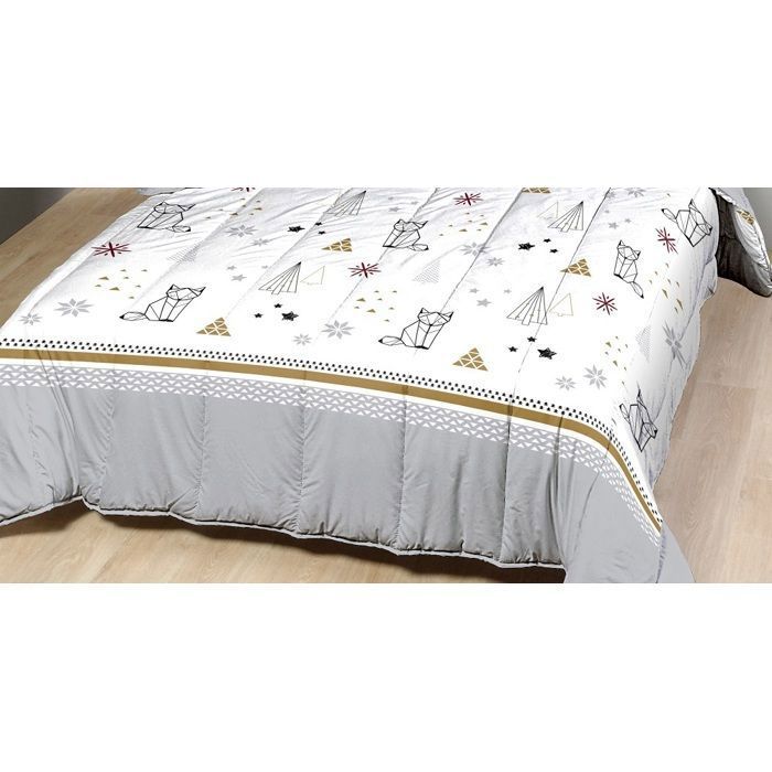 Couette légère - MORTREUX - Sapin futé - 140 x 200 cm - 250g/m² - Lavable en machine