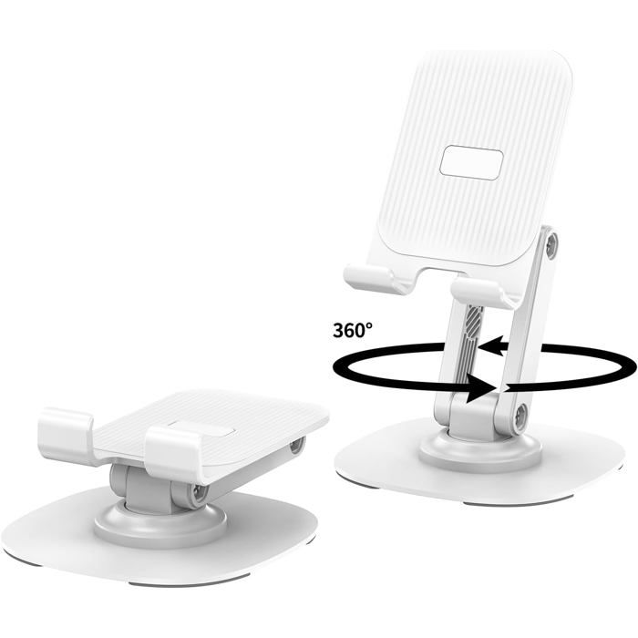 Support Telephone Support De Bureau Flexible Universel Pliable Rotatif 360 Bleu Ciel 2677