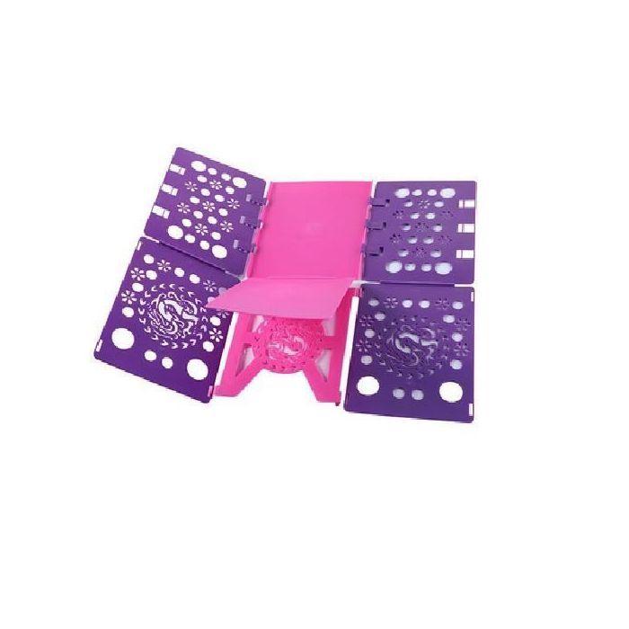 Planche à Plier Le Linge - plieur de Linge Enfant Adulte Vetement Chemise t-Shirt Tee Shirts 58*68cm - violet et rose violet r YYV