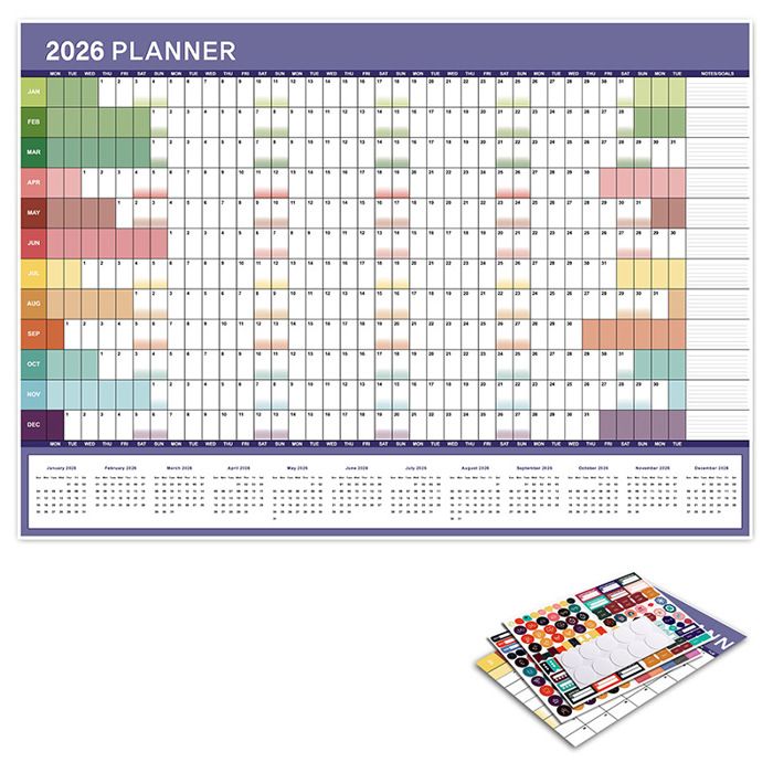 Calendrier De Bureau 2026 Avec Peinture Diamant Strass - Agenda Familial 12 Mois, Organisateur Décoratif à Personnaliser - 9