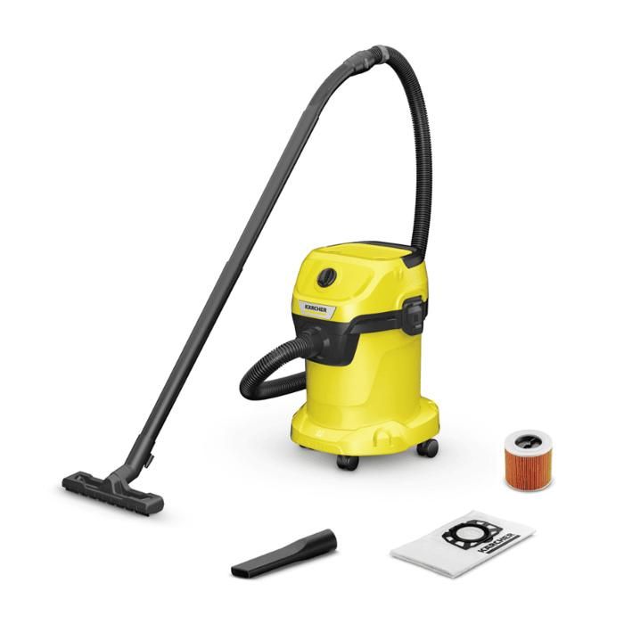 Aspirateur eau et poussières 1000W 17L WD 3 V-17/4/20 - KARCHER 1.628-130.0