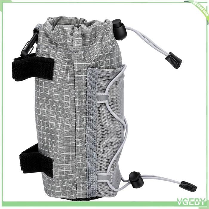 Sac pour bouteille deau porte-bouteille avec sangle de sac à dos avec cordon de serrage poche en filet pour randonnée cyclisme