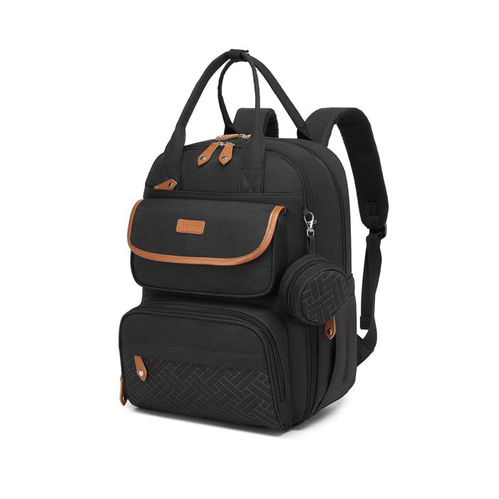 Kono Sac à Dos à Langer Multifonction Sac de Maternité Grande Capacité Imperméable Attaches pour Poussette Poches Isothermes Noir Kono Sac à Dos à Langer Multifonction Sac de Maternité Grande Capacité Imperméable Attaches pour Poussette Poches Isothermes Noir