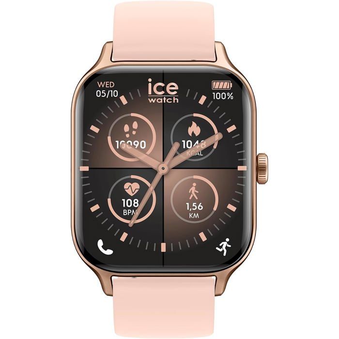 Ice Fit RT 3.0 Rose Gold Montre Connectée Femme Sport Écran 1 75 Bracelet Silicone Suivi Activité
