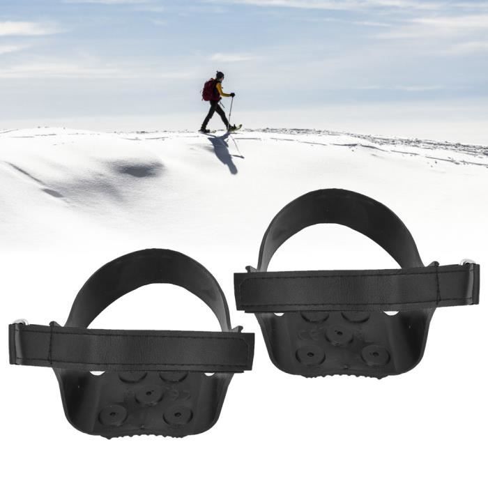 Crampons, Crampon Chaussures de Montagne Neige et Glace de Randonnée,  Antiderapant Hiver Trailrunning Verglas Marcher [Acier-Inoxydable] :  : Sports et Loisirs