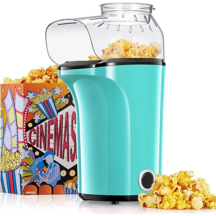 Machine à Popcorn Commerciale Kukoo 226g Avec Chariot - Rouge - 1370W