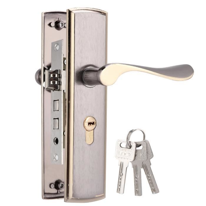 Serrure de porte en aluminium durable pour le salon de la chambre -  Cdiscount Bricolage