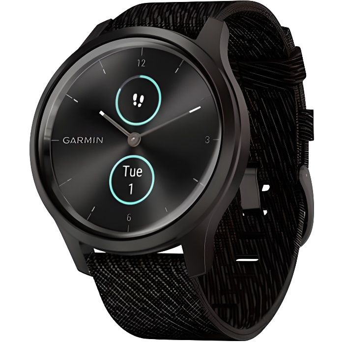 Garmin vivomove Style Montre connectée avec aiguilles mécaniques et écran tactile couleur