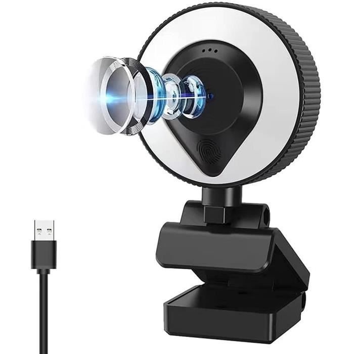 Webcam pour PC avec Microphone Stéréo, 2K Full HD Caméra Web USB avec Auto  Focus, Micro Antibruit, USB 2.0 Plug & Play et 360°[405] - Cdiscount  Informatique